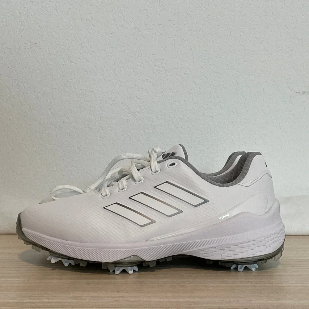 NWT Men's White Golf Shoes with Gray Trim
